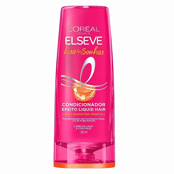Condicionador Elseve Liso Dos Sonhos Liquid Hair 200ML L'oréal Paris