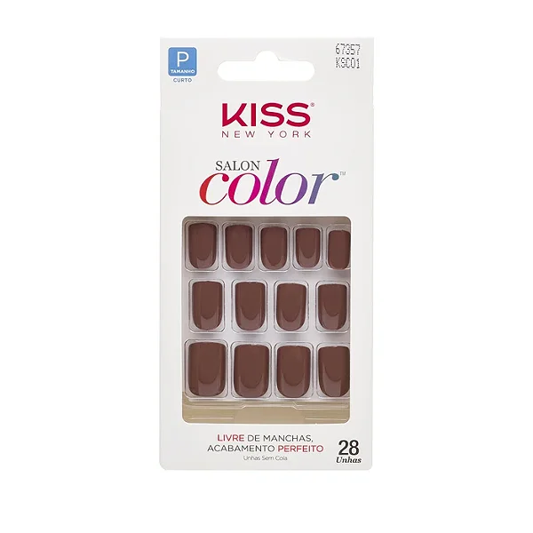 Unhas Salon Color Vanity 28UN. REF. KSC01BR Kiss New York