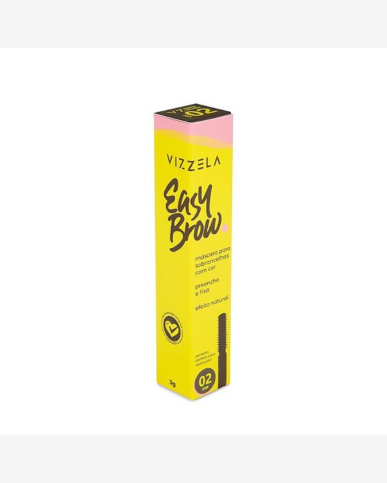 Máscara Sobrancelhas Easy Brow Cor 02 3G Vizzela