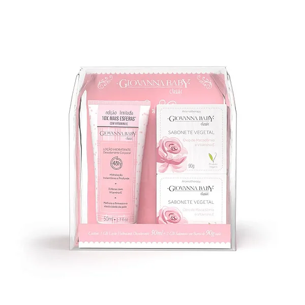 Kit Necessarie Classic Loção 50G + 02 Sabonetes 90G Giovanna Baby