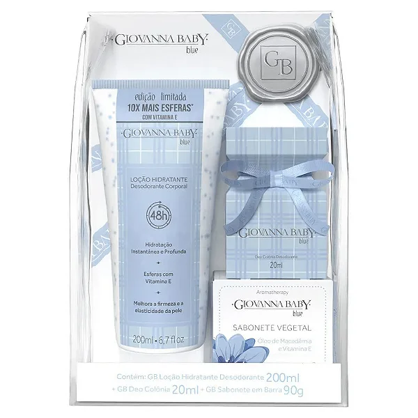 Kit Blue 03 Unidades Giovanna Baby