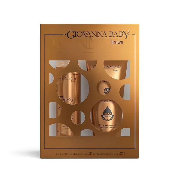Kit Baby Body + Loção Brown Giovanna Baby