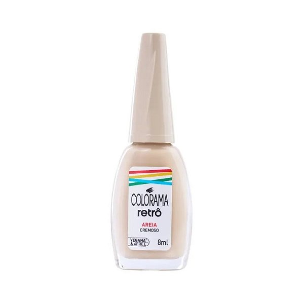 Esmalte Retrô Cor Areia 8ML Colorama