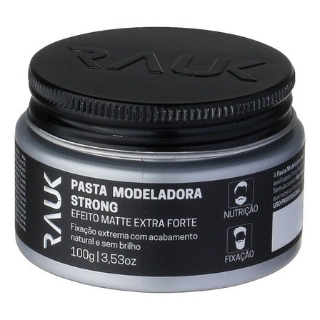Pasta Modeladora Strong Matte Profissional 100G Rauk
