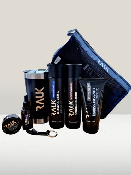 Kit Necessaire Rauk 4 Produtos + 4 Brindes