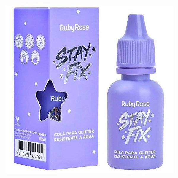 Cola Stay Fix Para Glitter 15ML HB-580 Ruby Rose