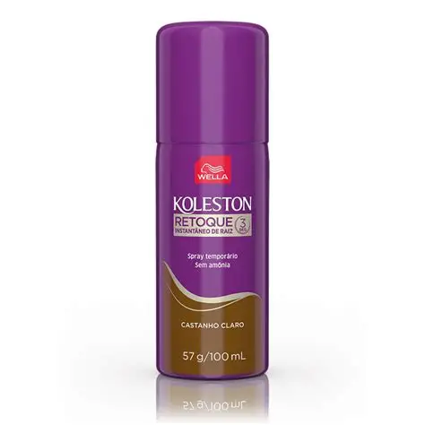 Spray Retoque de Raiz Castanho Claro 50 100ML Koleston