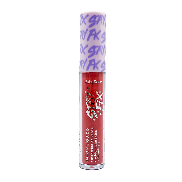 Batom Liquido Stay Fix Bellatrix 3,2ML REF.HB-569 Ruby Rose