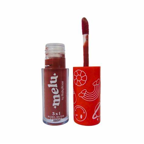 Blush Batom Sombra 3X1 Honey Melu REF. RR11001 Ruby Rose