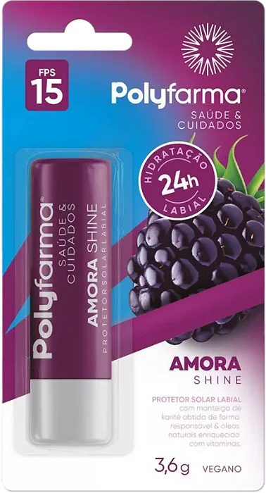 Protetor Labial Amora F15 3,6G Polyfarma