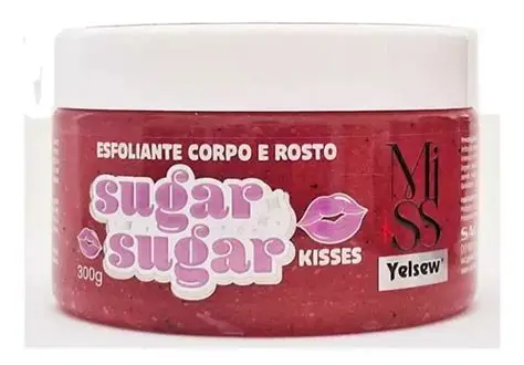 Esfoliante Corpo e Rosto Sugar Sugar Kisses 300 g Yelsew