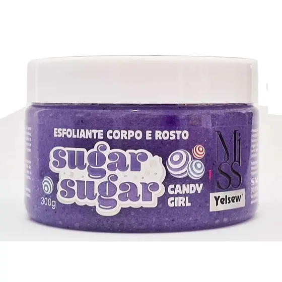 Esfoliante Corpo e Rosto Sugar Sugar Candy Girl 300 g Yelsew