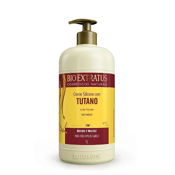 Creme Pentear Silicone Com Tutano Com Válvula 1L Bio Extratus
