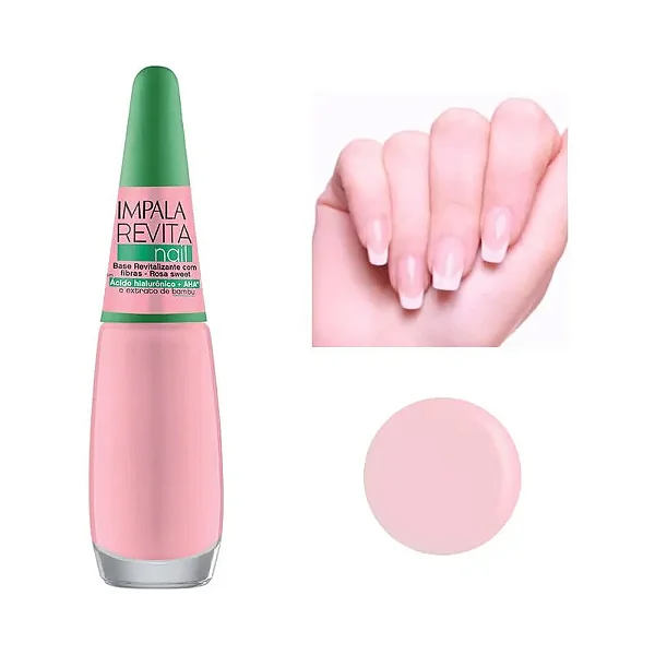 Base Revitalizadora Revita Nail Rosa Sweet 7,5ML Impala