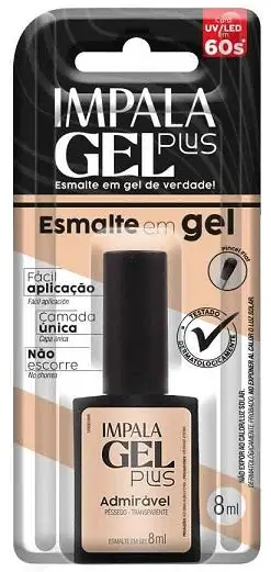 Esmalte Gel Plus Admirável Pêssego 8ML Impala