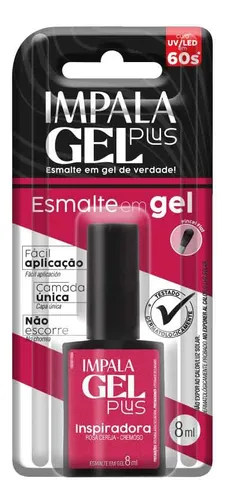 Esmalte Gel Plus Inspiradora Rosa Cereja 8ML Impala