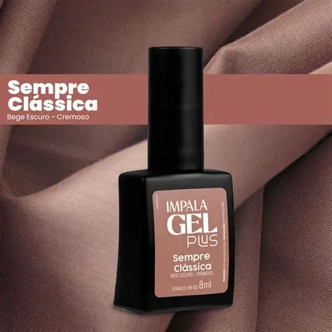 Esmalte Gel Plus Sempre Clássica Bege Escuro 8ML Impala