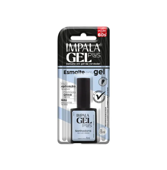 Esmalte Gel Plus Sonhadora Azul CLaro 8ML Impala