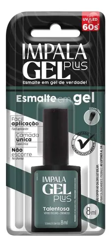 Esmalte Gel Plus Talentosa Verde Escuro 8ML Impala