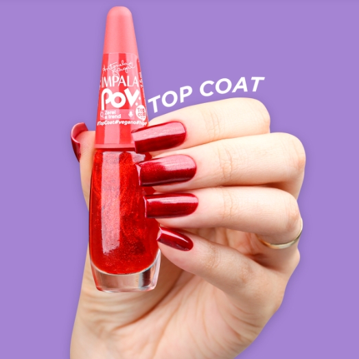 Esmalte POV Zerei a Trend Glitter Top Coat 7,5ML Impala