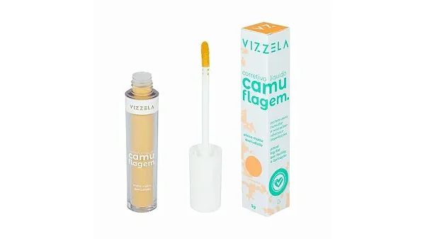 Corretivo Camuflagem Amarelo Vizzela