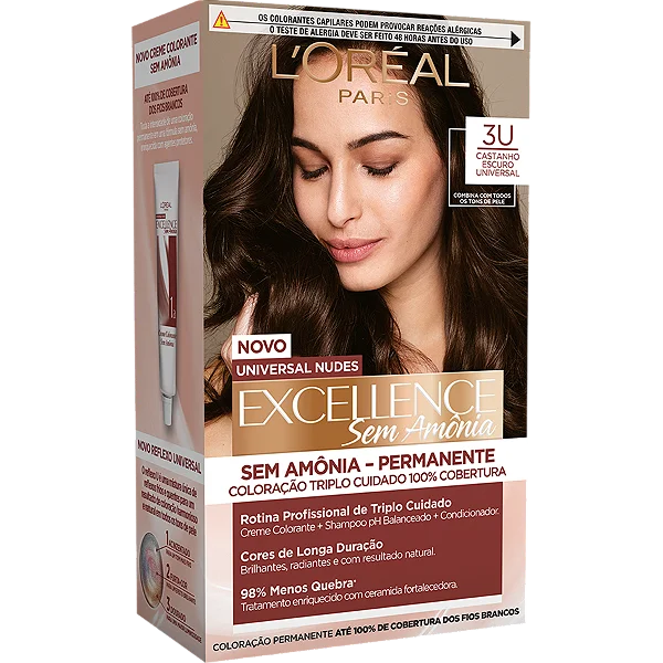 Kit Imedia Excellence Sem Amônia 3U L'oréal Paris