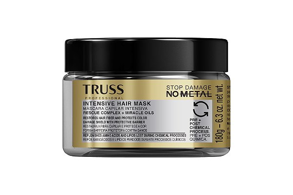 Máscara Stop Damage No Metal Condicionante 180G Truss