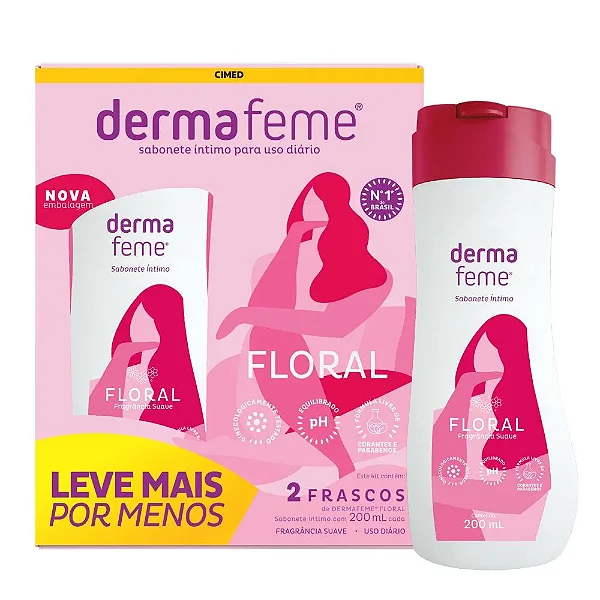 Kit Dermafeme Floral 2 X 200ML Carmed