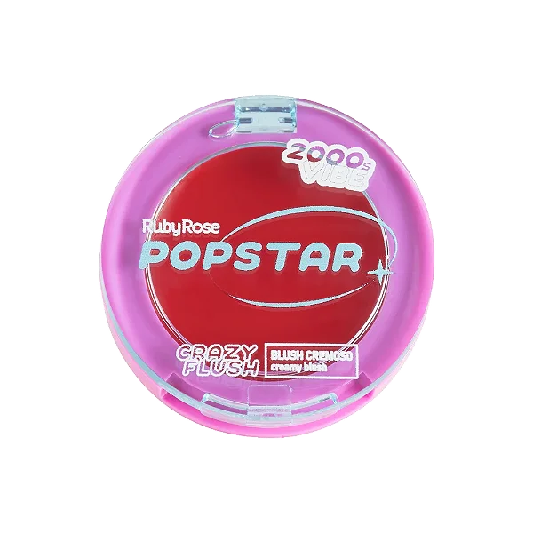 Blush Cremoso Crazy Flush Ego Popstar REF. HBM04-1 Ruby Rose