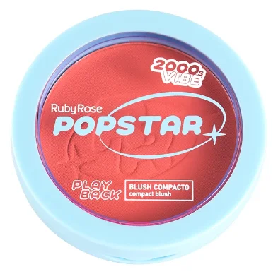 Blush Compacto Playback Popstar Secrets REF. HBM08 Ruby Rose