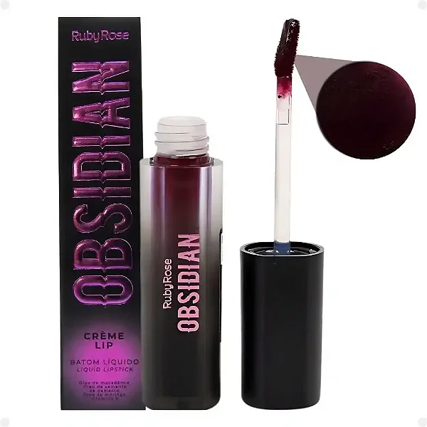 Batom Liquido Obsidian REF. HB-7100-1 OCL01 3,6ML Ruby Rose
