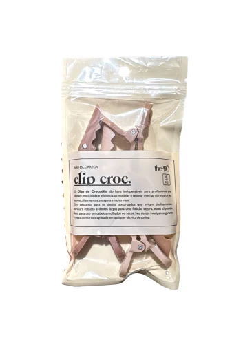 Clips Crocodilo Nude REF. 24085 Thepro
