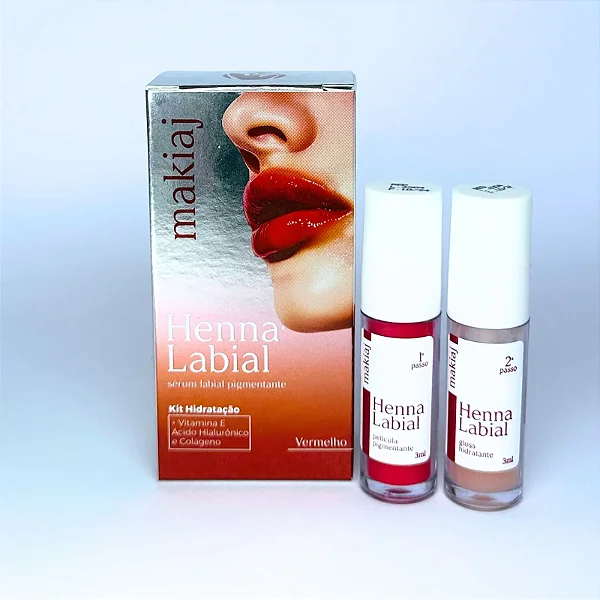 Henna Labial Vermelho 3ML Makiaj
