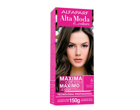 Tintura para Cabelo Alta Moda E Colore 6 60G