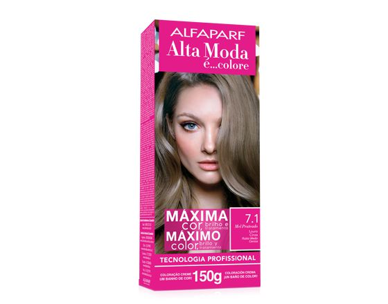 Tintura para Cabelo Alta Moda E Colore 7.1 60G
