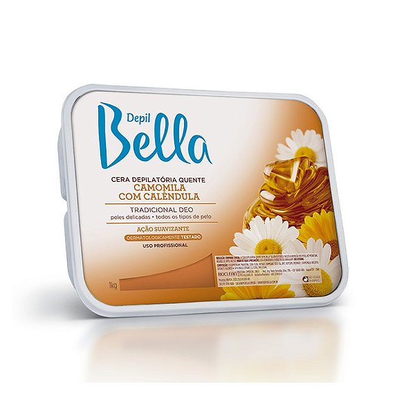 Cera Depil Bella Depilação Camomila 1K Depil Bella