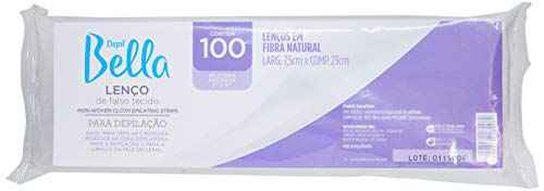 Lenco P/ Depilação Branco Gran Style 100Un Depil Bella