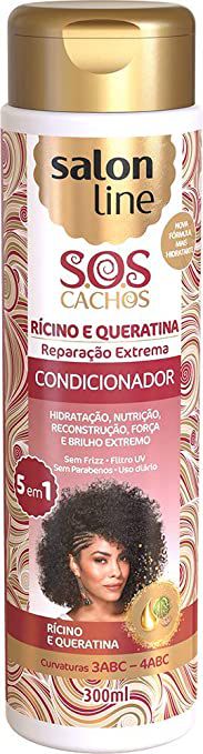 Condicionador Salon Line SOS Cachos Ricino e Queratina 300ml