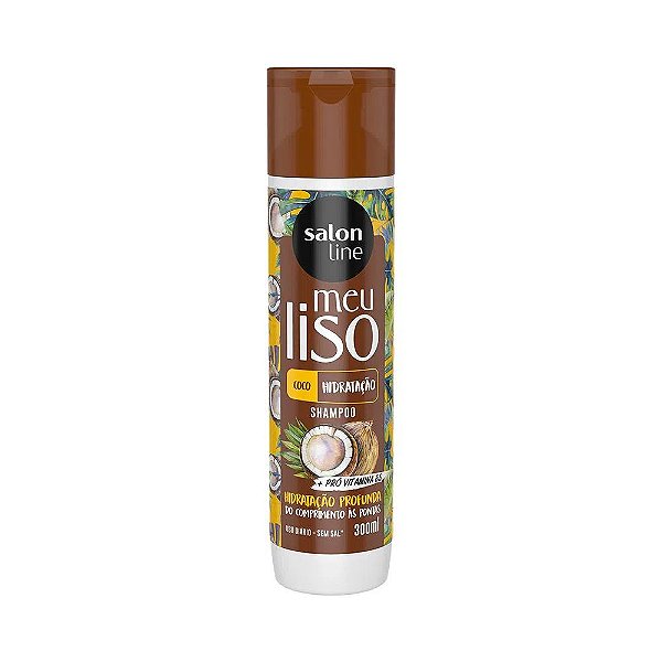 Shampoo Salon Line Meu Liso Coco Hidratação Profunda 300ml