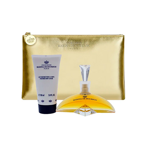 KIT Perfume Marina de Bourbon Classique Feminino 100ml + Hidratante 100ml + Necesseire