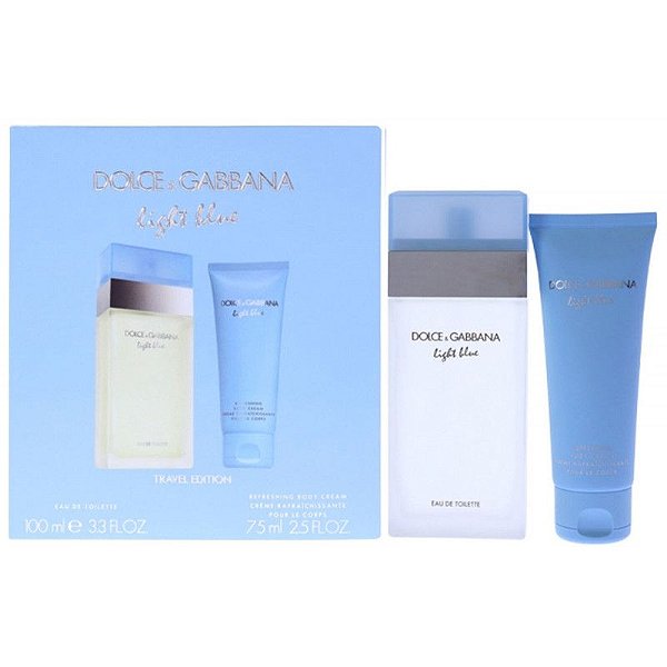 KIT Perfume Dolce & Gabbana Light Blue Fem 100ml + Body Lotion 75ML