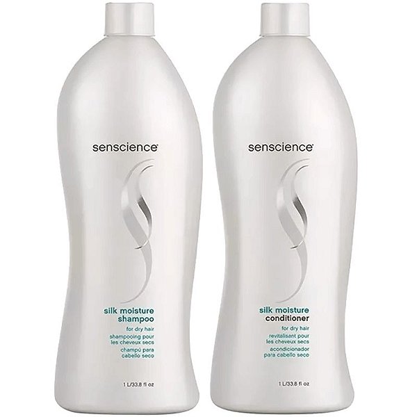 KIT Senscience Silk Moisture Shampoo e Condicionador 1000 ml