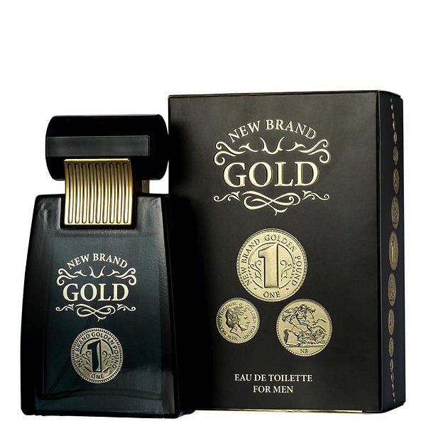 Perfume New Brand Gold Masculino 100ml