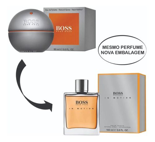 Perfume Hugo Boss In Motion EDT Masc 100 ml nova embalagem