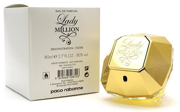 TESTER Perfume Paco Rabanne Lady Million Feminino EDP 80ml