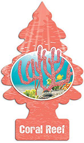 Little Trees Aroma Coral Reel (Cheiro de Recife de corais), Ideal Para Seu Carro e Ambientes