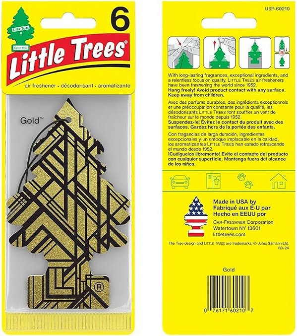 Little Trees Gold - Com 6 unidades