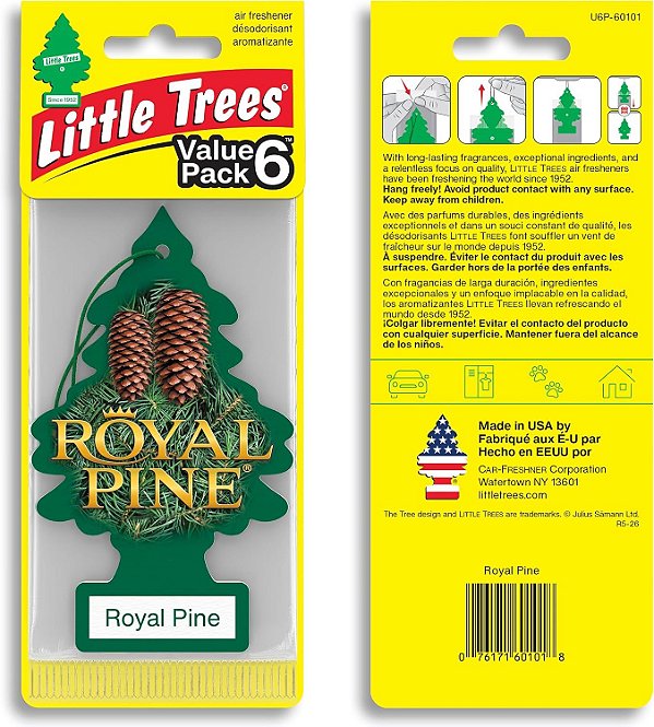 Little Trees Royal Pine Seis Unidades