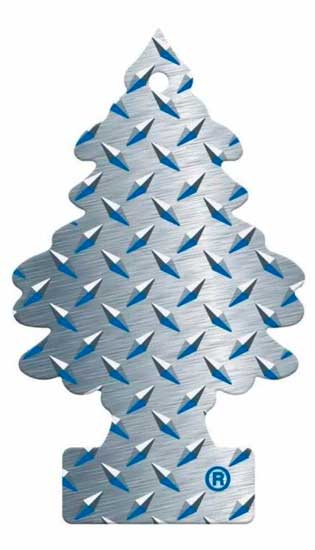 Little Trees Pure Steel (notas de chocolate escuro e âmbar), Ideal Para Seu Carro e Ambientes