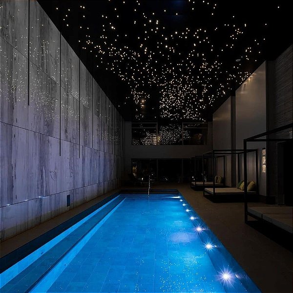 Céu Estrelado Kit RGBW Iluminação Led Fibra Ótica 120 Pontos Estrelas